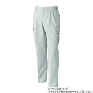 桑和 4228 ツータックカーゴパンツ 91サイズ シルバーグレー(22)