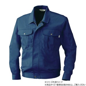 桑和 4331 長袖ブルゾン 3Lサイズ ネイビー(1)