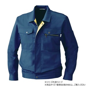 桑和 4333 長袖ブルゾン 3Lサイズ ネイビー(1)