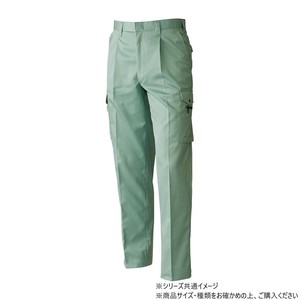 桑和 4338 ワンタックカーゴパンツ 100サイズ モスグリーン(107)