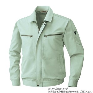 桑和 4441 長袖ブルゾン Lサイズ モスグリーン(107)