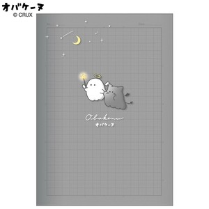 ■2025SS　新作■　オバケーヌ　ミルキークリア方眼ノート　夜のお散歩