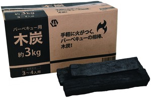 木炭　3KG　1箱　木炭　炭　バーベキュー　アウトドア　炭火焼き　七輪　焼肉　消臭　屋外調理