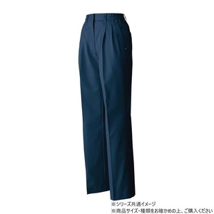 桑和 6110 レディースツータックスラックス Lサイズ ネイビー(1)