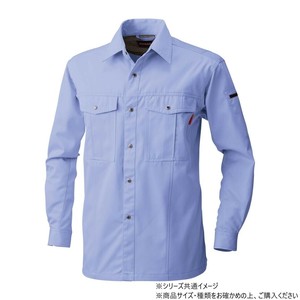 桑和 6115 長袖シャツ 6Lサイズ パープルB(202)