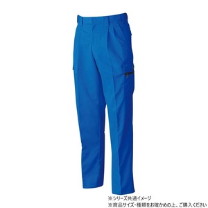 桑和 6118 ツータックカーゴパンツ 73サイズ ブルー(8)