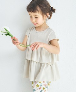 儿童短袖上衣 层叠造型