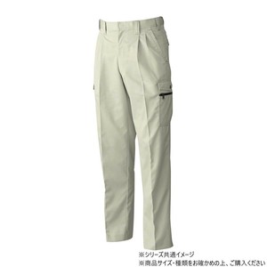 桑和 6118 ツータックカーゴパンツ 88サイズ ベージュ(3)