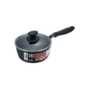 和平フレイズ ダブルマーブルα IH片手鍋18cm RB-2121 ブラック キッチン用品 調理器具