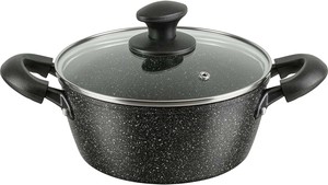 和平フレイズ ダブルマーブルα IH対応 両手鍋20cm RB-2122 ブラック
