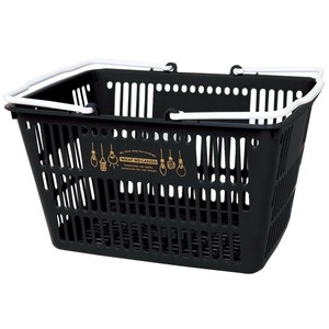 錦化成 ミニ エコブラック バスケット 1 BK 15L ブラック ショッピング バック アウトドア