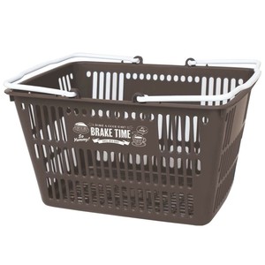 錦化成 ミニ エコブラック バスケット 1 BR 15L ブラウン ショッピング バック アウトドア