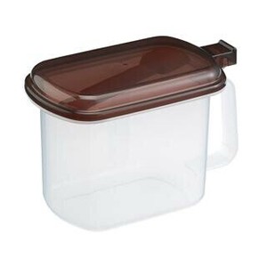 イノマタ化学 ピュアポット ブラウン キッチン用品 調味料入れ 保存ケース 保存容器 計量スプーン付