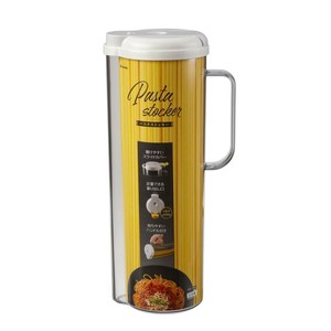 イノマタ化学 パスタストッカー アイボリー キッチン用品 保存容器 パスタケース 計量可能 ハンドル