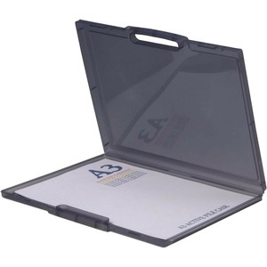 和泉化成 A3アクティブファイルケース35型 スモーク ファイルケース 書類入れ 収納 賞状 楽譜