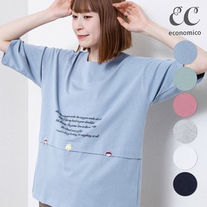 2025SS　ワッペン付き英字ロゴTシャツ　2025新作　Economico