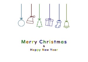 クリスマスカード　クリスマスオーナメント