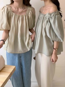 Button Shirt/Blouse Sleeve Blouse 2-way