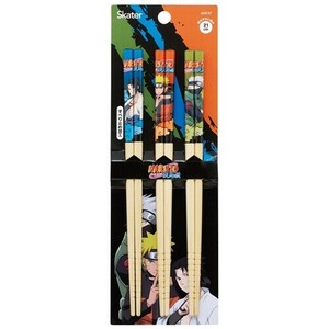 スケーター 【予約販売】竹箸3膳セット（21cm）NARUTO／疾風伝（ナルト・サスケ・カカシ）