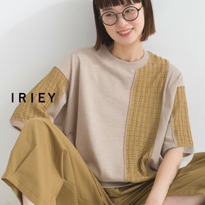 T-shirt Nashiji Mixing Texture Switching [S/S NEW]