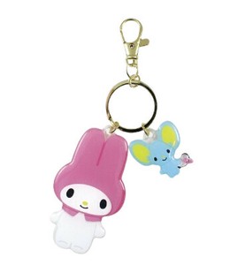 8月入荷予定　サンリオキャラクターズ　ダイカットツインキーホルダー　マイメロディ