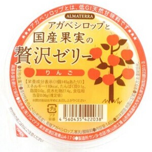 アガベシロップと国産果実の贅沢ゼリー りんご（白砂糖・香料・ゼラチン不使用）
