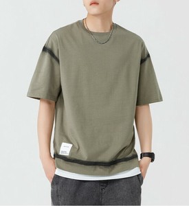 Tシャツ  ラウンドネック 半袖 無地 快適 メンズ ファッション  ABQ1274