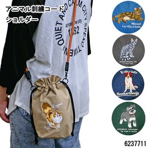 侧背包/单肩包 刺绣 轻量 迷你 束口袋