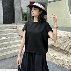 u27917トップス レディース シャツ  Tシャツ カジュアル 3色 フレンチ 無地 2025春夏新作