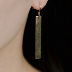 Pierced Earringss Square Made in Japan