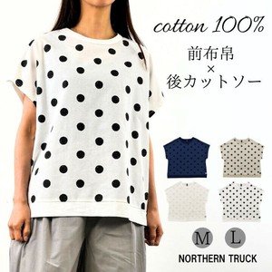 T-shirt Crew Neck Ladies fashion T-Shirt Printed Polka Dot
