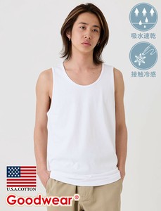 【2025春夏新作】USAコットン吸水速乾タンクトップ