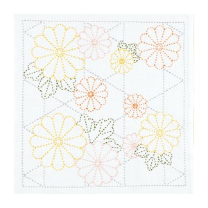刺し子キット『重陽の菊かごめ』花ふきん SK-493