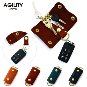 Key Case Genuine leather Rings Made in Japan