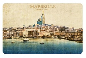 フランス直輸入　ランチョンマット/テーブルマット　” MARSEILLE RETRO” マルセイユ