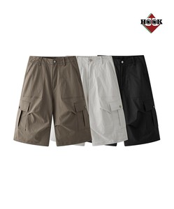 【HOOK】ルーズフィットカーゴハーフパンツ メンズ ボトムス カーゴパンツ ユニセックス