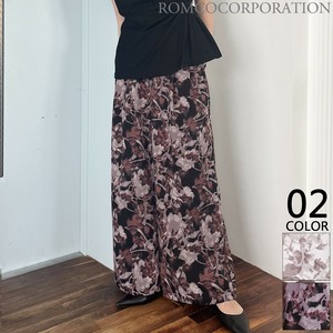 长裤 花朵 宽松休闲裤