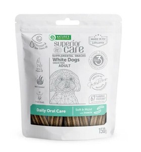 ネイチャーズプロテクション ホワイトドッグ スナック オーラルケア アダルト 150g 犬用 トリーツ 涙やけ