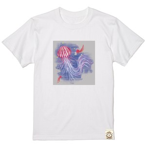 アートTシャツ　アカクラゲ 半袖/プリント/お土産/日本/JAPAN/インバウンド/水族館/アクアリウム