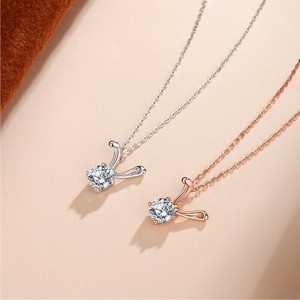 兎　ウサギ　ネックレス ネックレス レディース　ネックレス シルバー925　メッキ ネックレス シルバー