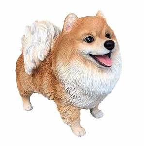 ポメラニアン14102【犬】オブジェ エクステリア ガーデニング　イヌ　置物