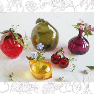 【Global Arrow】DECO Glass デコグラス フルーツ&野菜 花瓶 フラワーベース 一輪挿し