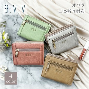 a.v.v オペラ ラウンド L字ファスナー折財布
