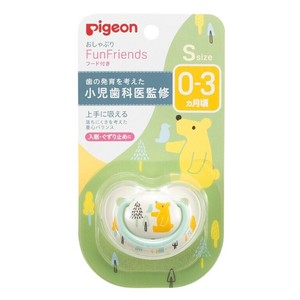 ピジョン　おしゃぶり　FunFriends（ファンフレンズ）　0〜3ヵ月/S くま柄