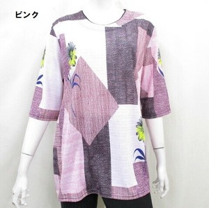【夏物新商品】ヒマワリパネルプリントチュニック
