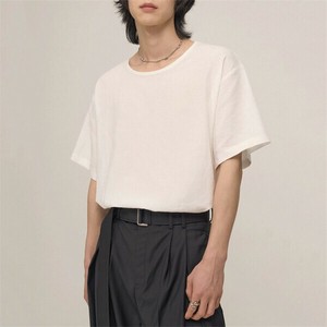 P21683 2025春夏新作トップス 半袖 韓国風 Tシャツメンズ 男 ファッション無地 ラウンドネック