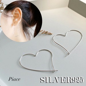 Pierced Earrings Silver Post One size fits all Unisex