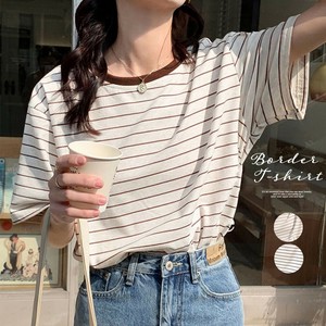 国内即納 トップス ボーダー柄 tシャツ 半袖 夏