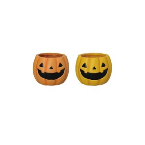 HWパンプキンポット　2色【飾り】【ハロウィン】