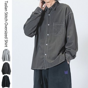 【SPECIAL PRICE】タスラン ステッチ ルーズサイズ 長袖シャツ